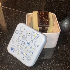 Men’s rectangle face fossil watch